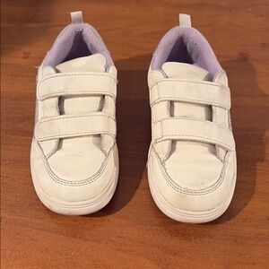 Kids Cream Velcro Sneakers
